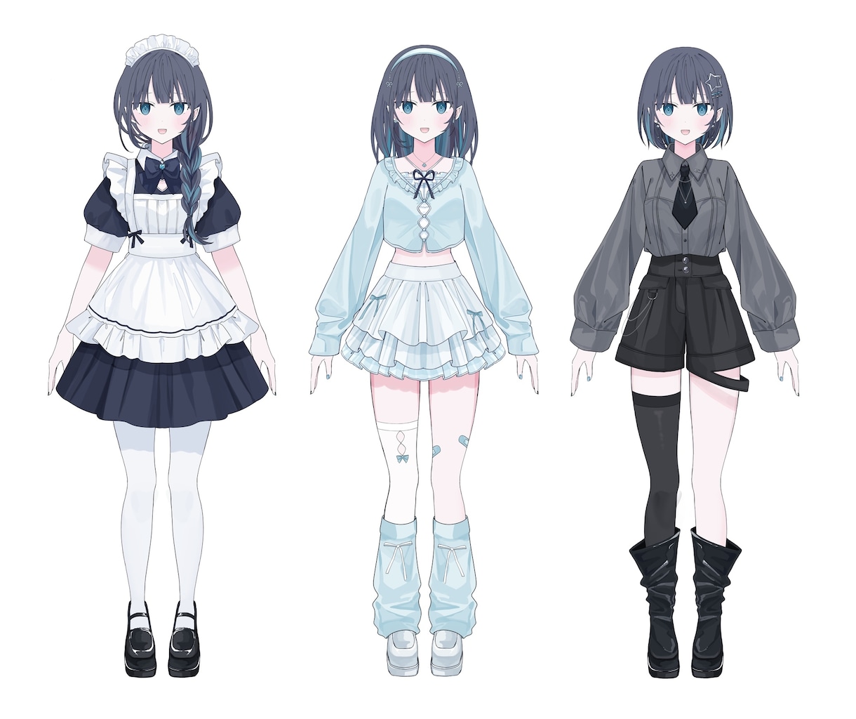 透明感と色彩で惹くキャラデザ、立ち絵描きます 配信、グッズ用などキャラデから立ち絵まで制作します イメージ6