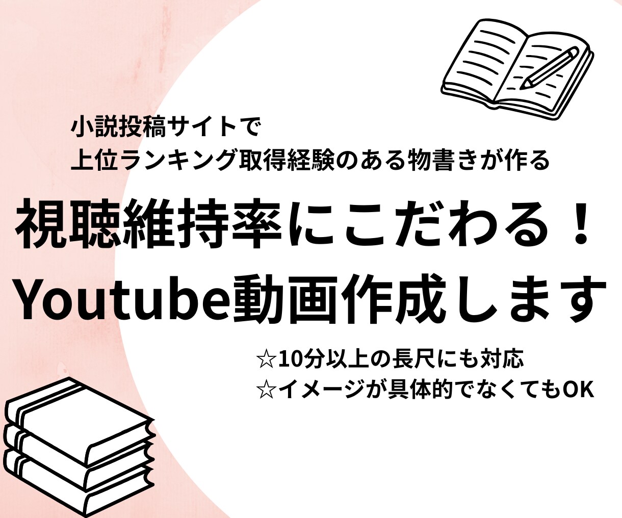 視聴維持率にこだわるYouTube台本作成します 構成案から丸投げOK！10分以上の長尺も対応 イメージ1