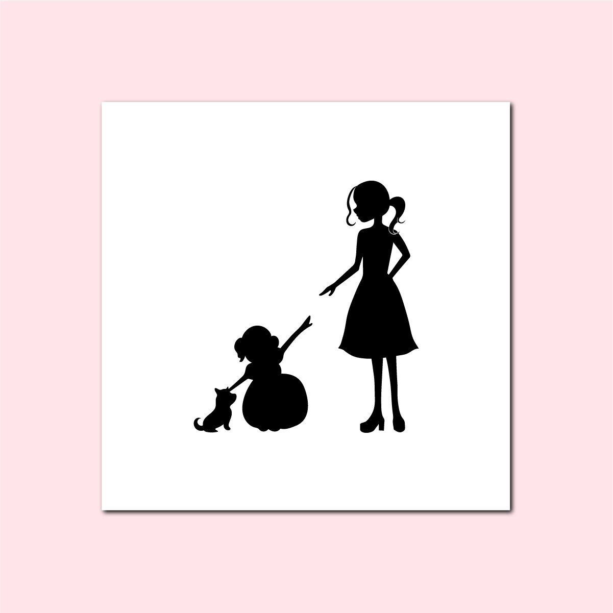 少し可愛い！女性のシンプルなシルエットロゴ作ります お店、起業、独立などオリジナルのロゴを必要としてる方へ イメージ4