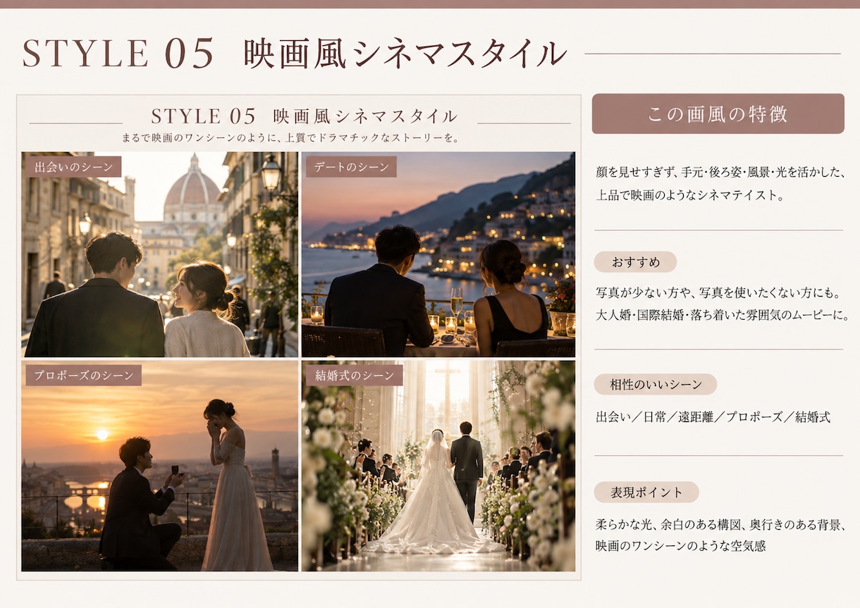 ふたりの実話を完全オリジナル結婚式ムービーにします 世界に一曲だけ。歌詞・楽曲・映像をすべてオリジナル制作 イメージ8