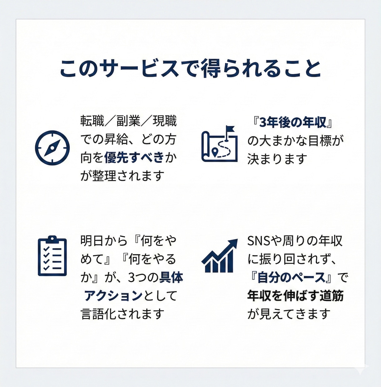 今の仕事と給料の悩みを一緒に整理します 20〜30代会社員の給料モヤモヤ相談 イメージ3