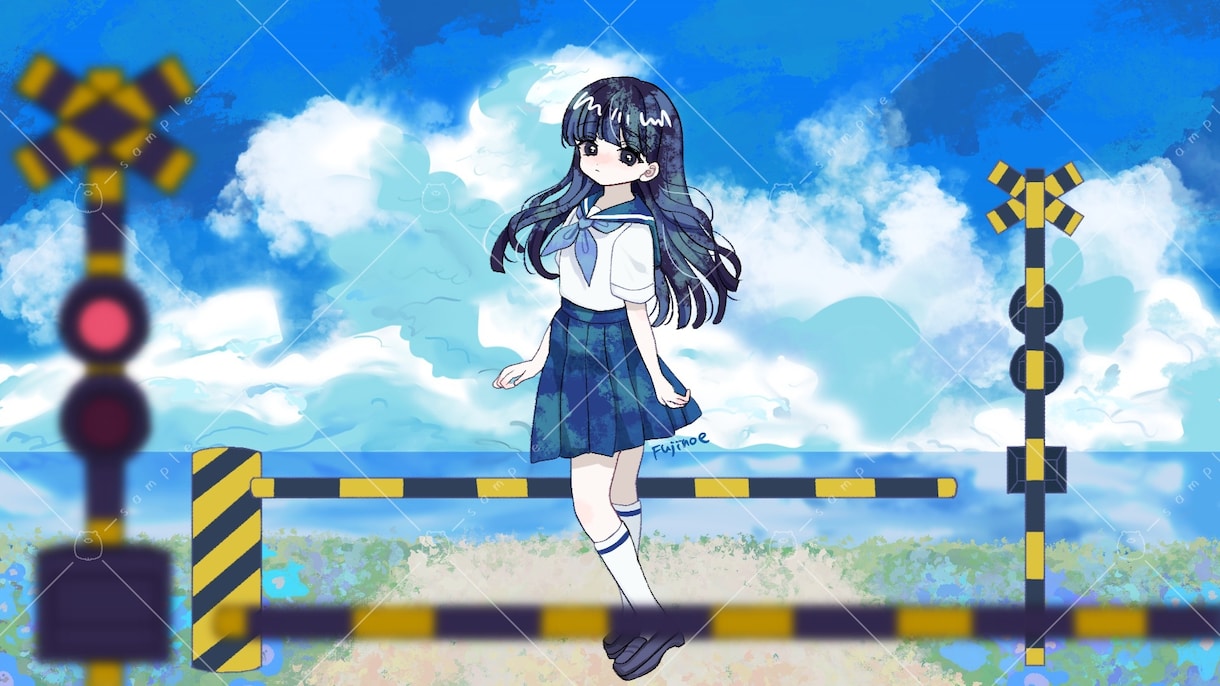 ドリーミーパステルな柔らかく幻想的な絵を制作します SNSアイコンやサムネ、ギフトなどに！女の子が得意です。 イメージ7