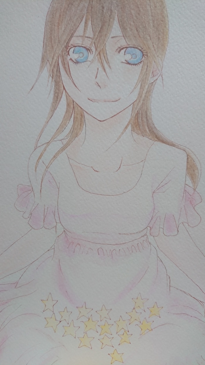 可愛らしい女の子たちを描きます 手書きイラスト、アナログ専門、可愛い女の子を描く。 イメージ2