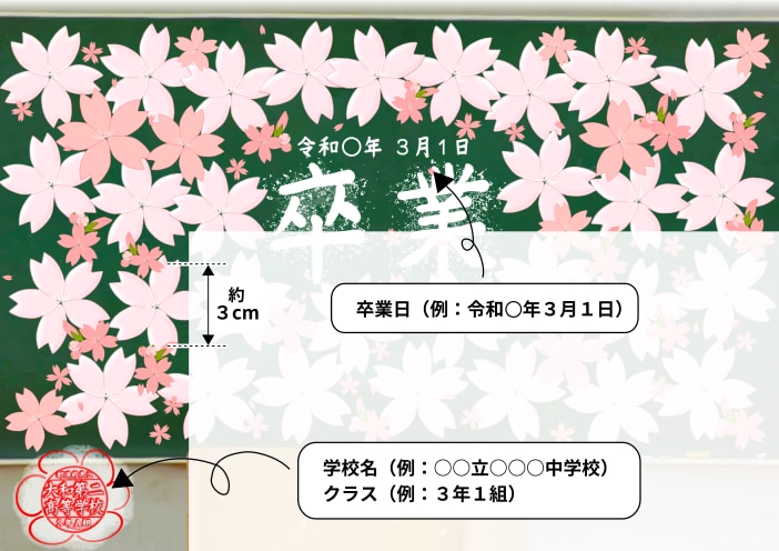 祝☆【思い出カキコ・卒業】卒業祝い、お手伝いします お世話になった先生や、部活の先輩へ、寄せ書きを送りませんか？ イメージ3