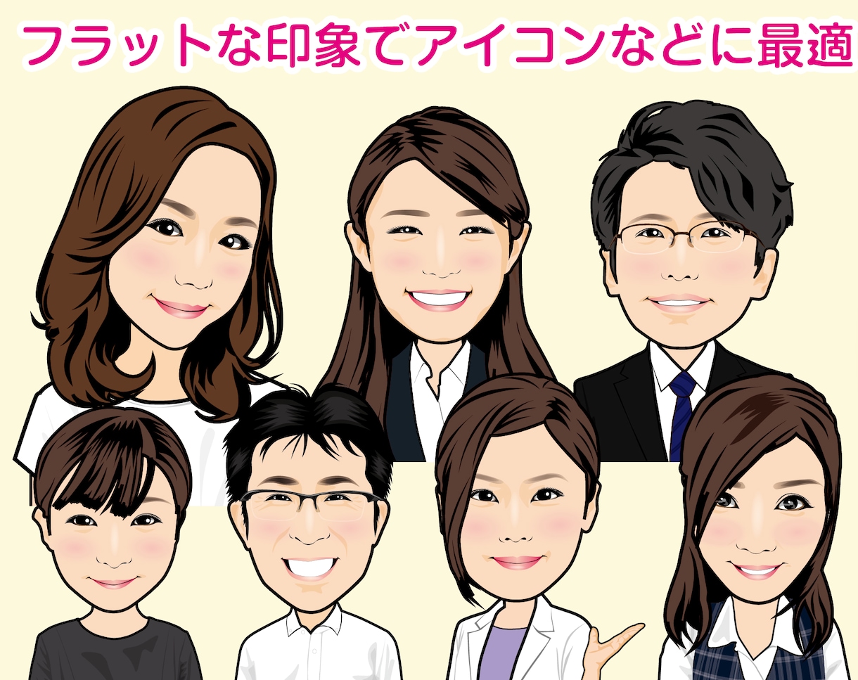 アイコンに最適✨️程よいデフォルメの似顔絵描きます ✅一目で好印象、あなたらしさが伝わるタッチで好感度UP❗️ イメージ2