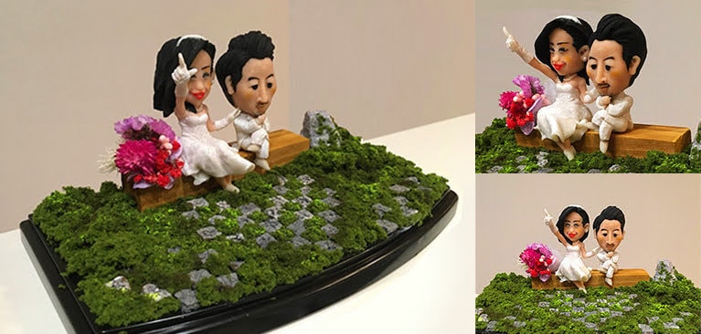 写真からオリジナルフィギュアを作製します 結婚式や一味違ったプレゼントにもってこいです！！ イメージ2