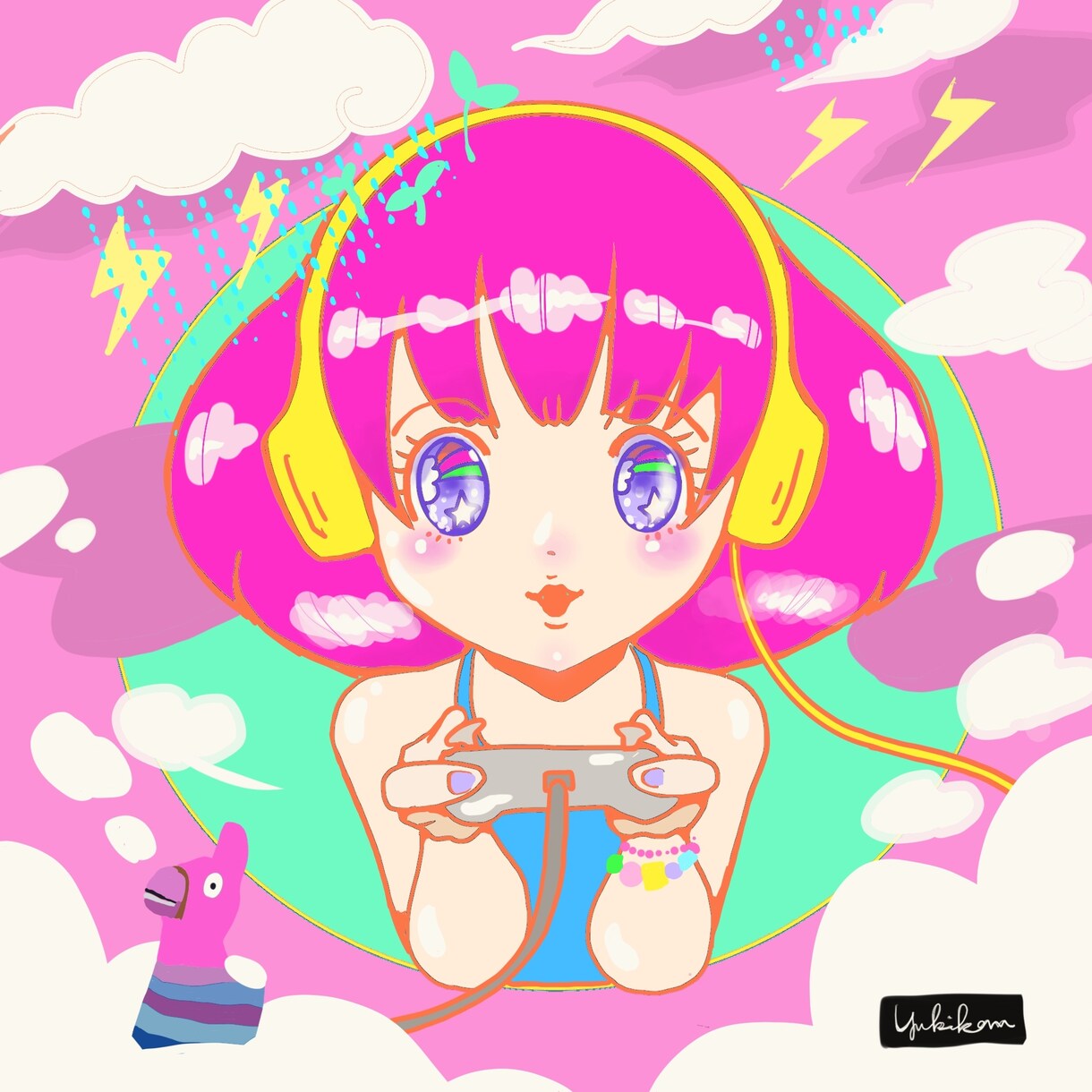 おしゃれな雰囲気のイラスト描きます アイコンやヘッダーを自分らしく着せ替え☆ イメージ5