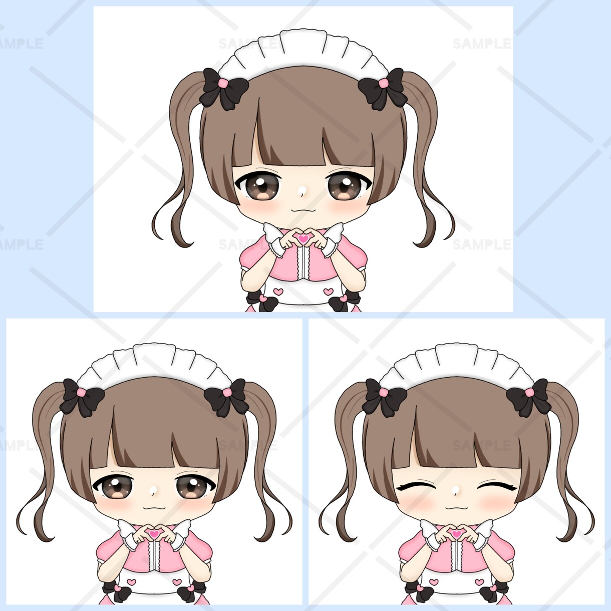 最短即日納品！メイド量産イラスト描きます SNS等のアイコンなどの使用可！ イメージ3