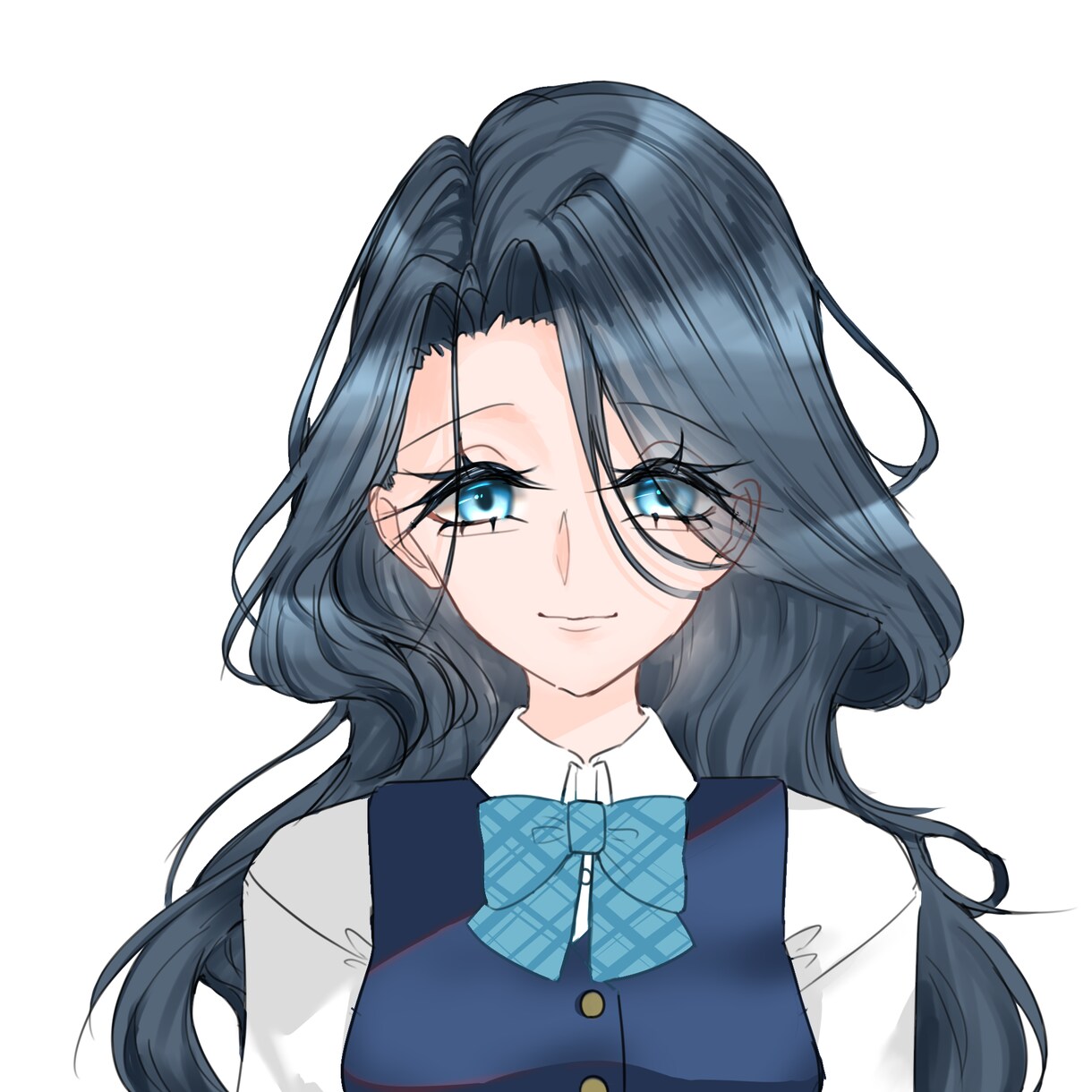 バストアップの正面向きアイコン描きます 二次創作夢主アイコンやオリキャライメージ画などに‪‪ イメージ3