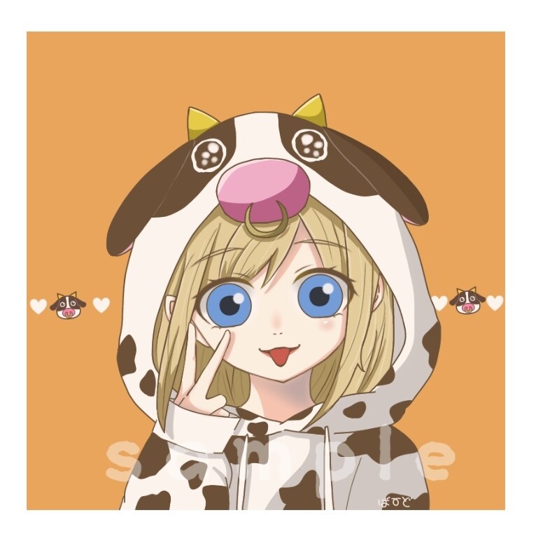 あなただけのキャラアイコン制作します SNSとゲーム用アイコンにお使いできるサイズです イメージ3