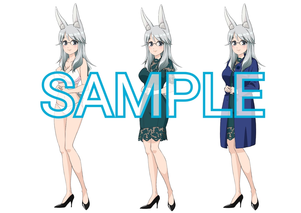あなたのキャラクターの立ち絵を描きます ゲームやVTuber、Live2D等に イメージ2