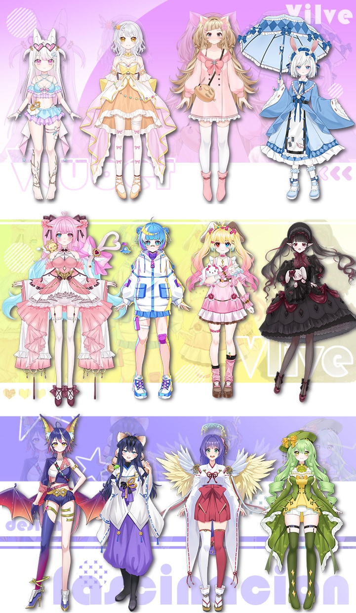 企業VTuber並み！ロゴ、SDキャラも制作します デビュー徹底サポート！満足いくまで修正無制限、著作権譲渡 イメージ11