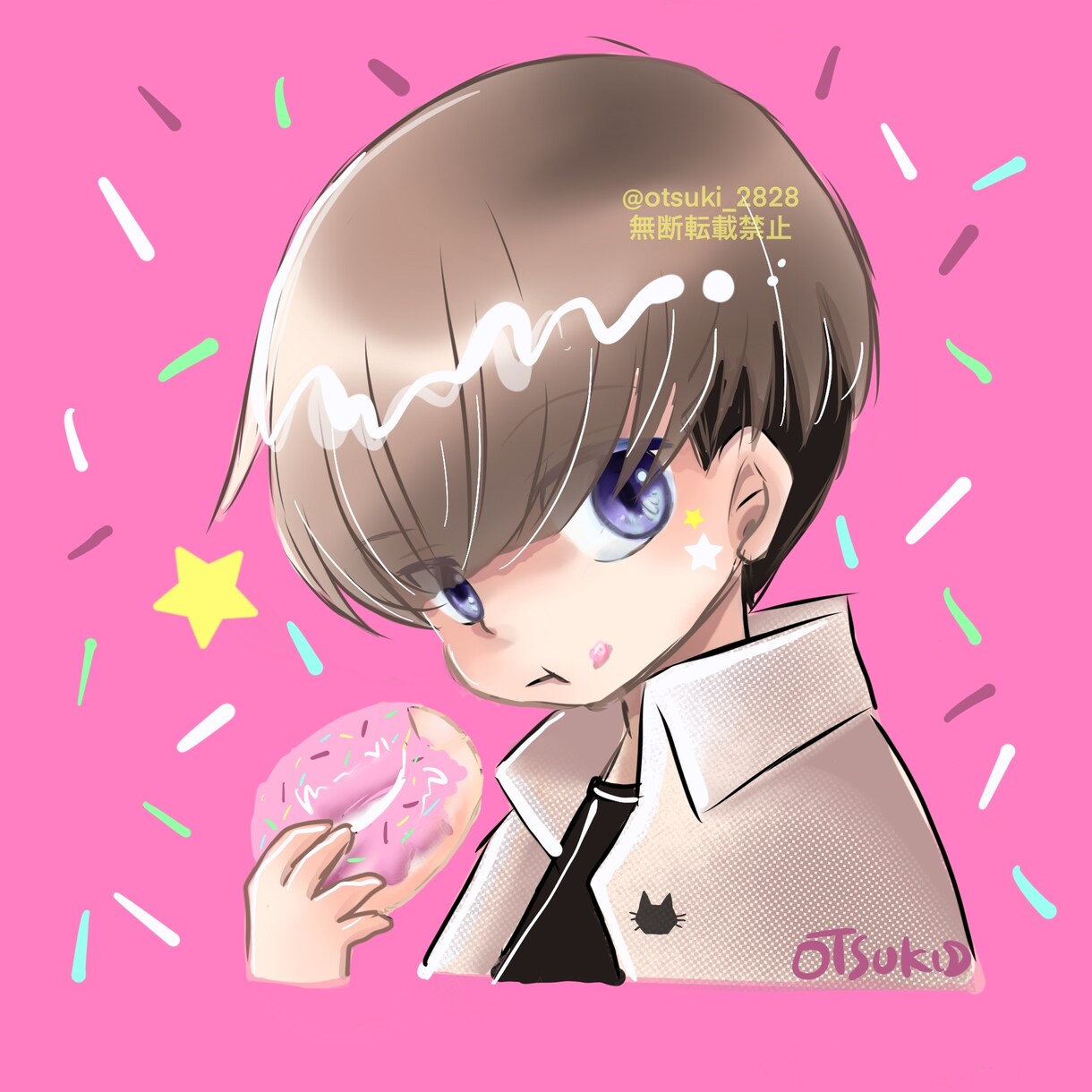 あなただけのキラふわ風アイコン描きます 丁寧にお描き致します。自分用・プレゼント用にいかがでしょう。 イメージ3