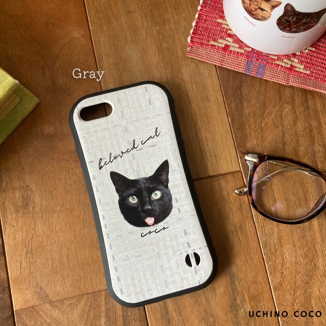 うちの子のお写真でiphonecaseを作成します 耐久性も抜群のグリップiphoneスマホケース＊ イメージ5