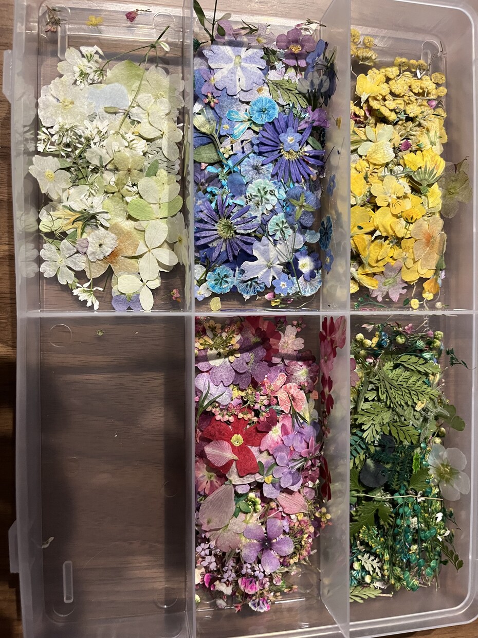 本物の押花使用！手形足形をフラワーアートで作ります 形を取る必要はありません✦ฺ写真さえあればok！ イメージ5
