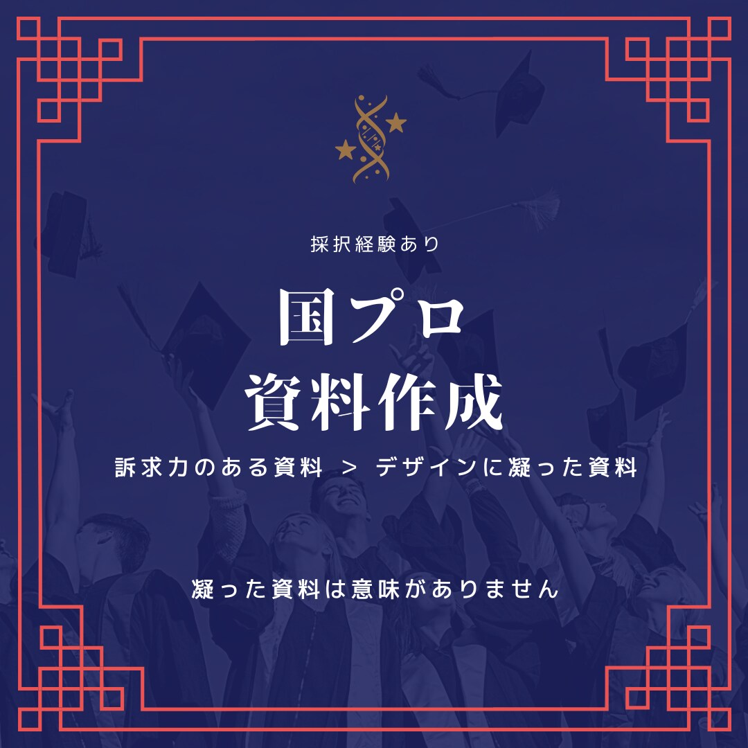 国プロ用の資料作成します 国プロの採択経験あり。訴求力のある資料作成可能です イメージ1