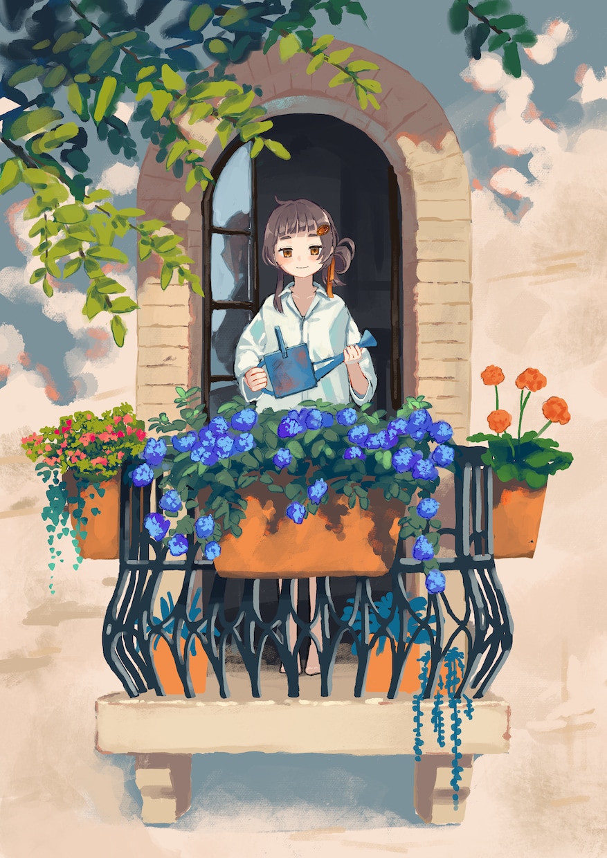 アナログ感のあるイラストお描きします きれいな色合いのあたたかい絵を目指しています イメージ4