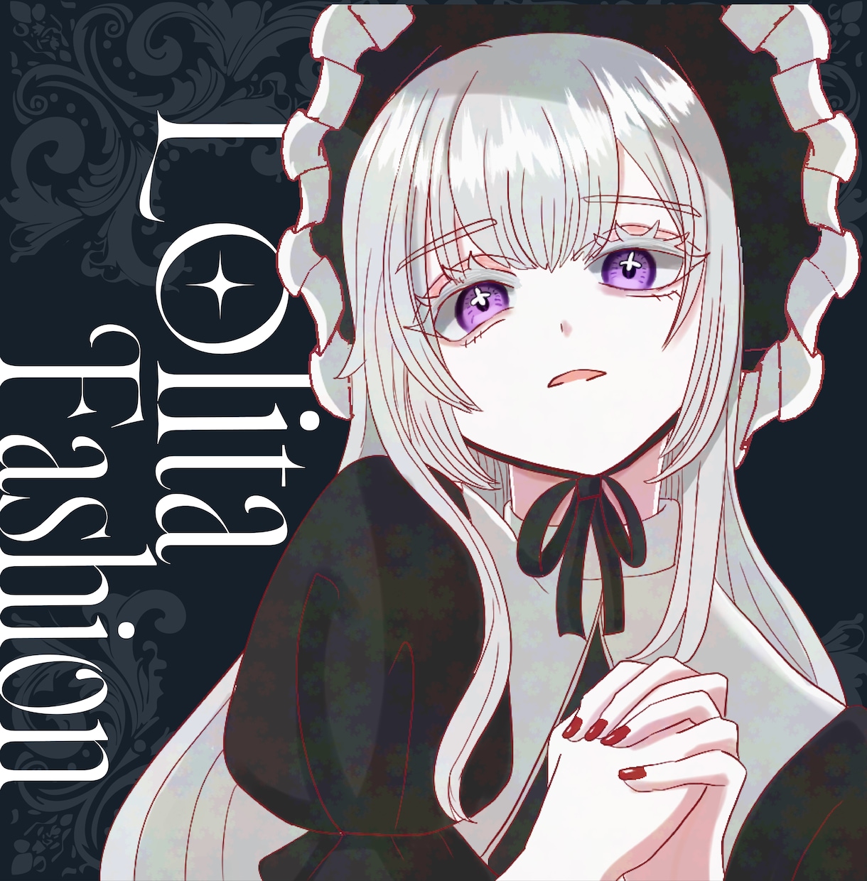 残り4名！ロリータ風女の子のSNSアイコン描きます ˖⊹ ࣪ ˖小さな絵に宿す、あなたの心の衣装⊹ ࣪ ˖⊹ ࣪ イメージ1