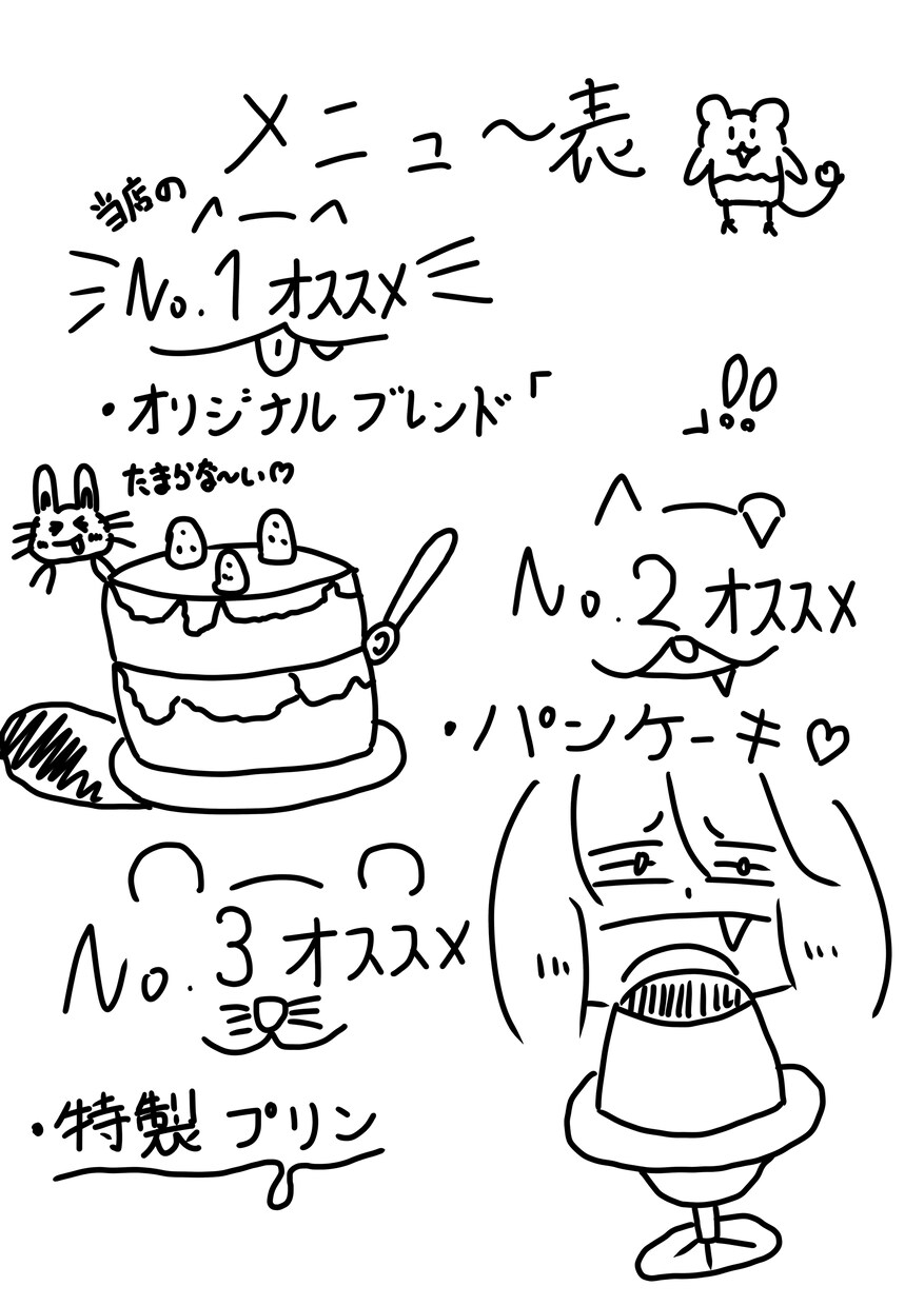 お店のメニューを描きます 低予算でも“ちゃんとして見える”メニューを作成します！ イメージ1