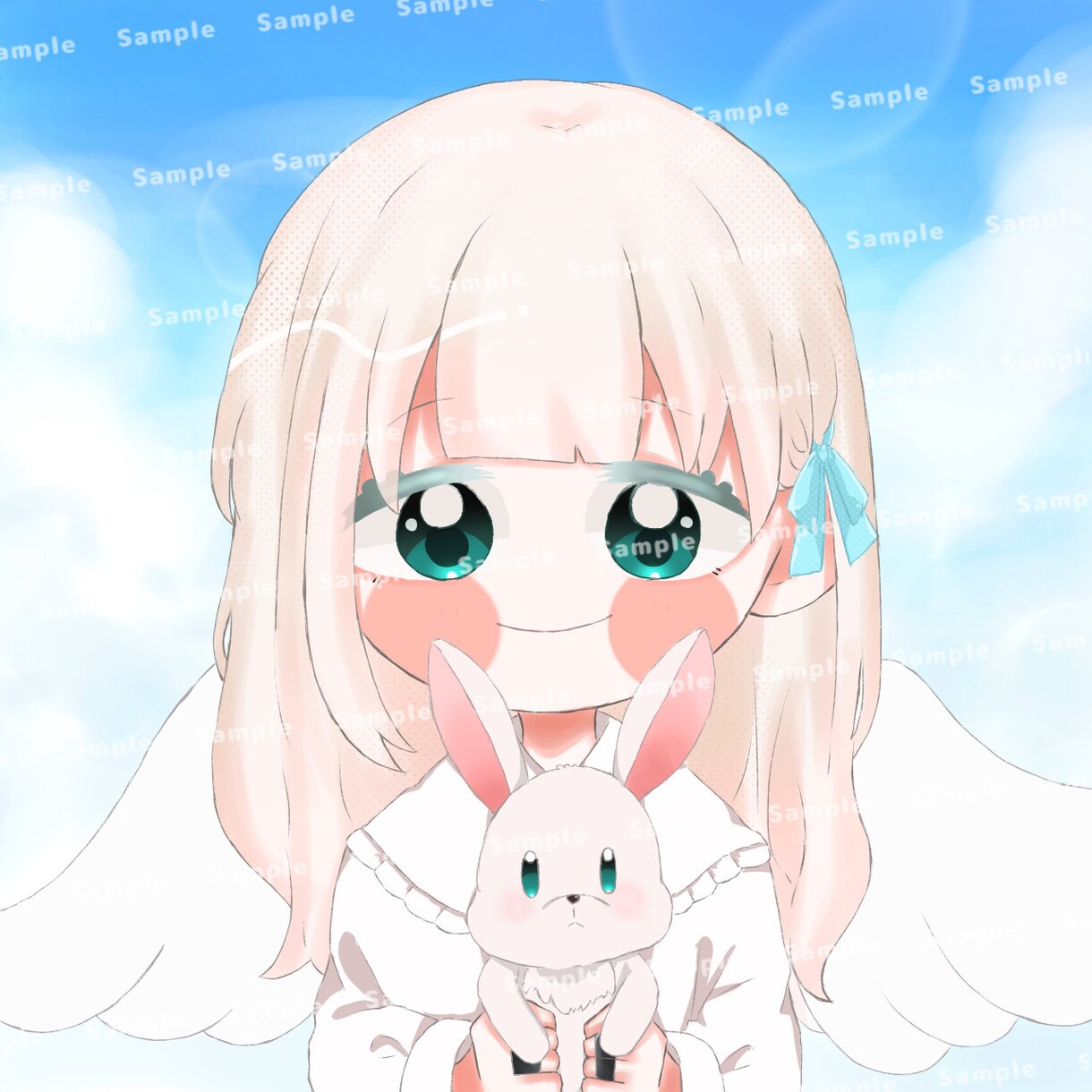 単体・夢絵アイコン・ヘッダー制作しています かわいい・ゆふるわ・ほんわか・水彩系中心に制作お描きします！ イメージ6