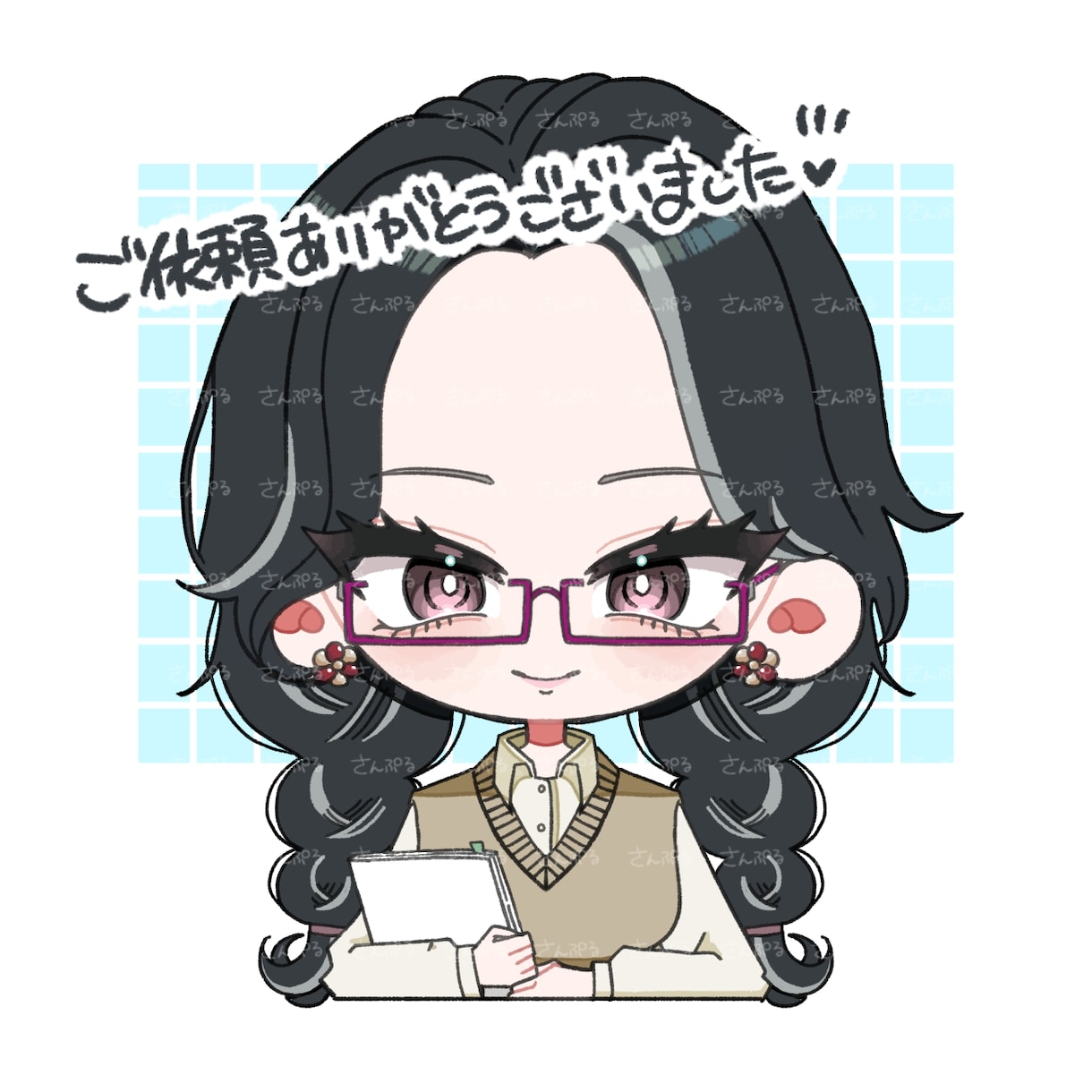 最安値！キャラデザ+ミニキャラアイコン描きます TRPG、動画等にも！何回でも修正受け付けております！ イメージ5