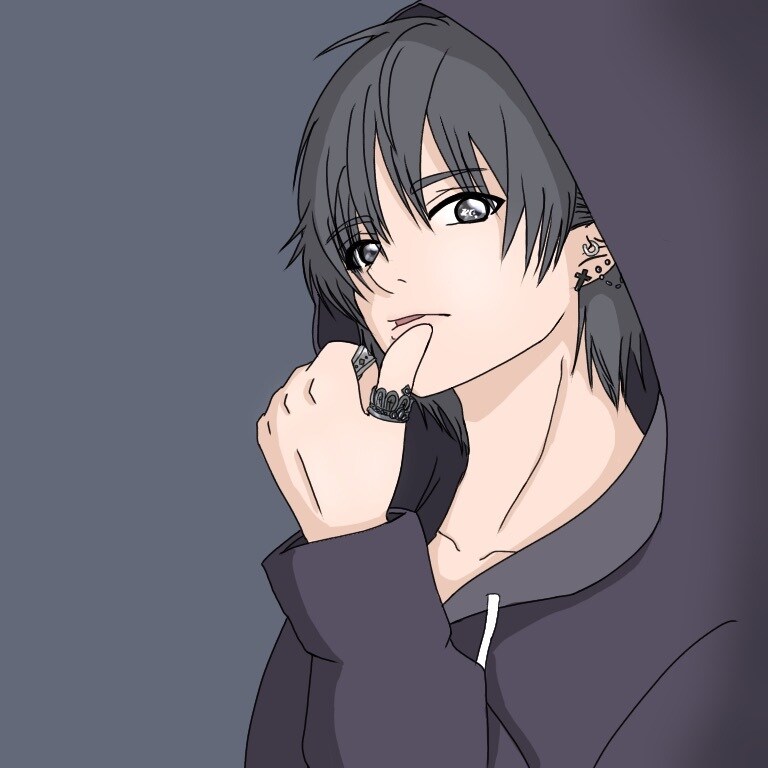 オリジナル(バストアップ)イラスト描きます SNSのアイコン、キャス、spoonの背景など イメージ4