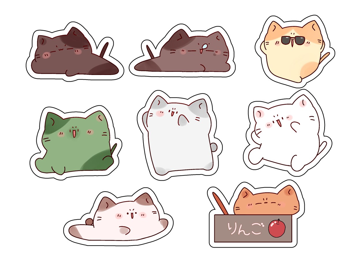 うちの子描きます 猫ちゃん限定であなたの飼っている猫ちゃんのイラスト描きます イメージ3