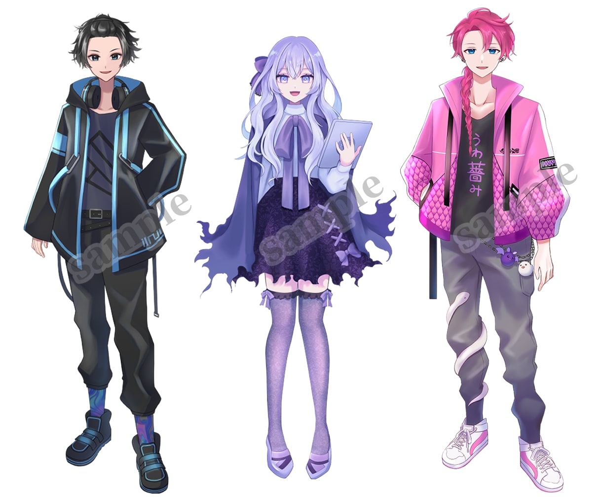 商用料込◎IRIAM、Vtuber立ち絵描きます 元アニメーターが制作！SD・ロゴが揃うデビュー応援セットあり イメージ5