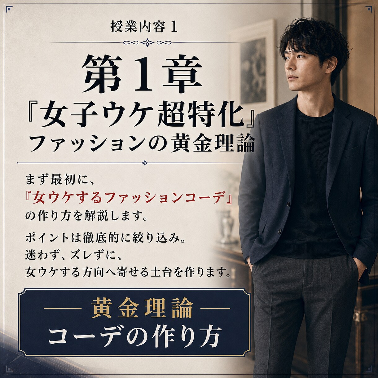 女ウケ特化モテファッション相談＆通話コンサルます モテから逆算した女ウケファッションを丸パクリコーデ例完全暴露 イメージ7