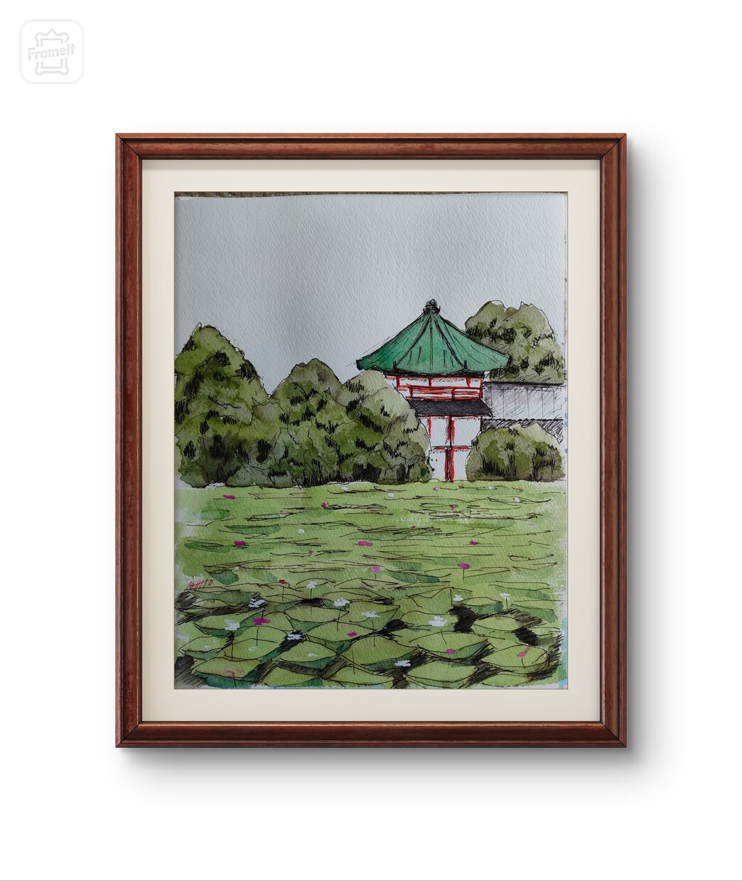 写真などをもとに風景画を描きます 写し取るだけでない滲みボカシを活かした風景画を描きます。 イメージ4