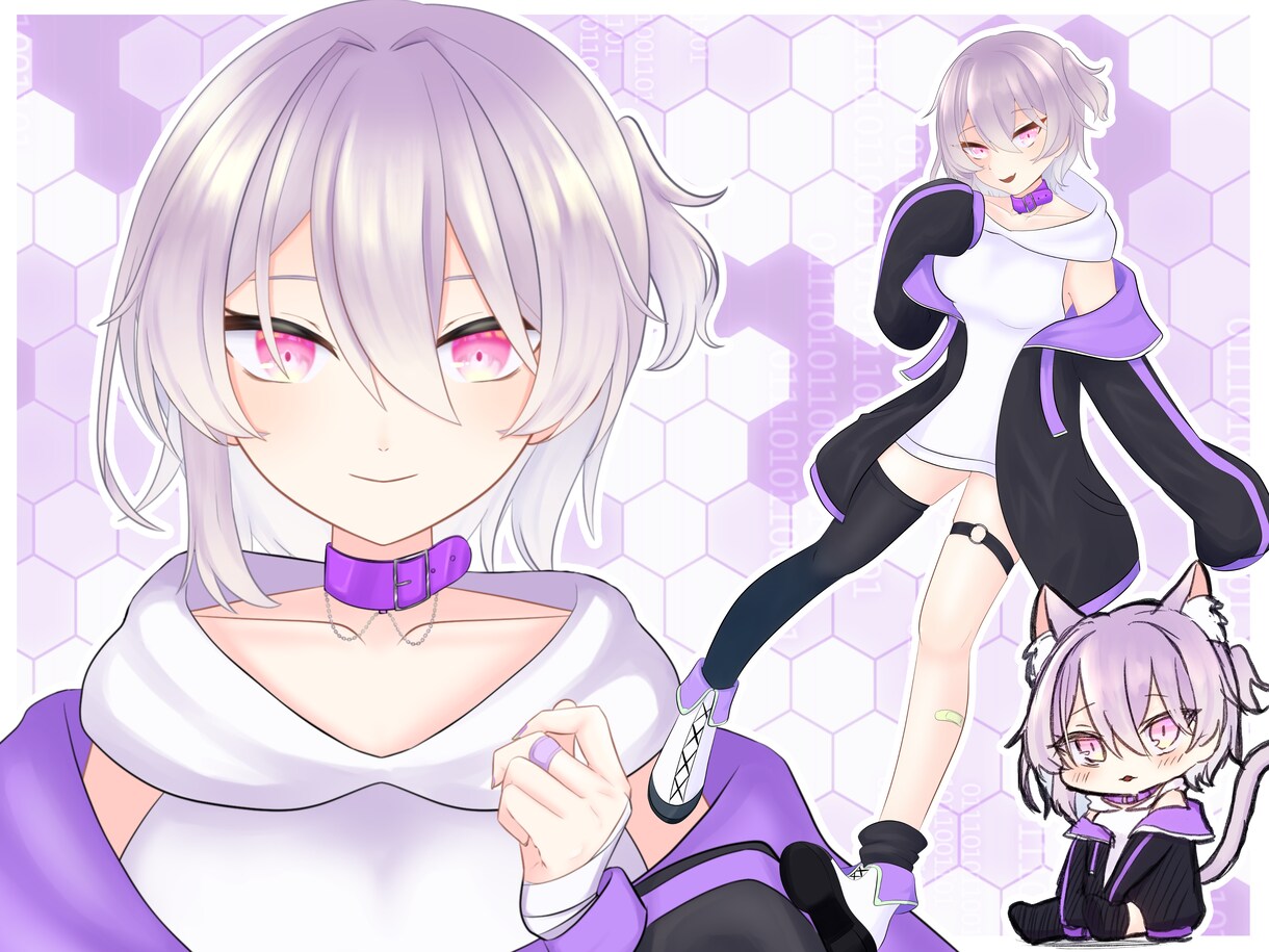 立ち絵イラストお描きします Vtuber活動やTRPG等で使用できる立ち絵をお描きします イメージ1