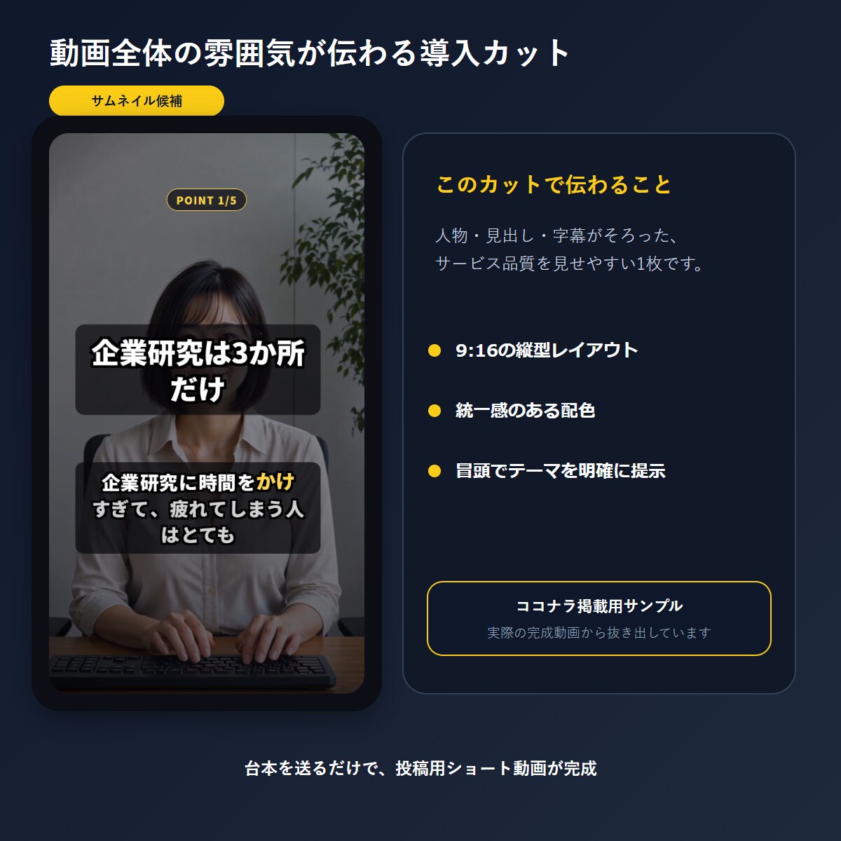 台本だけでOK！解説系ショート動画作ります 素材不要・図解つき・フルテロップ｜最短24時間対応可 イメージ5