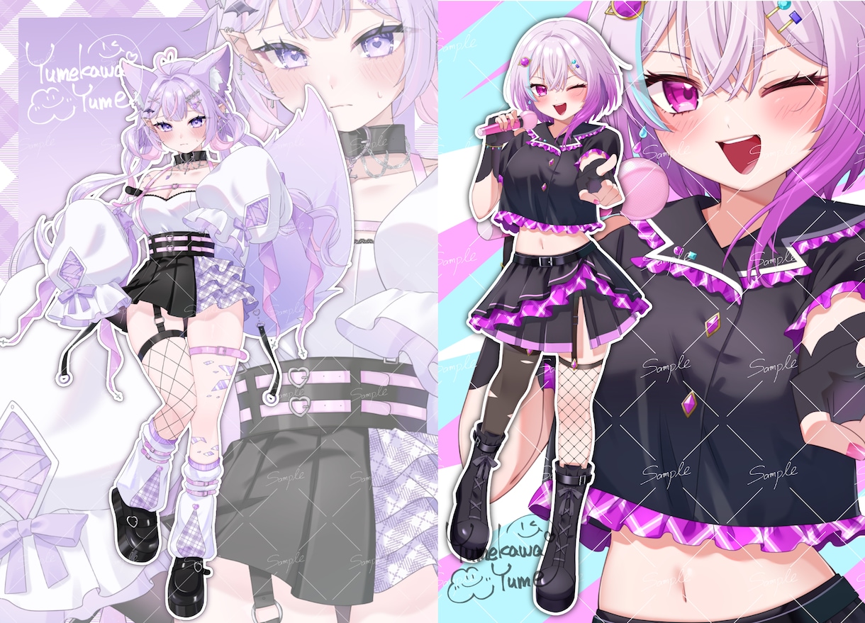 高品質！可愛く目を惹かれる様々なイラスト描きます 男性キャラも可能！Vtuberイラスト、キービジュ、一枚絵等 イメージ6