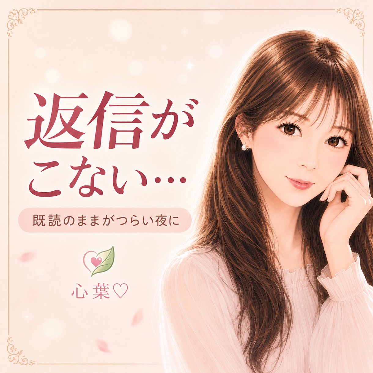 追いLINEして後悔する前に恋の不安を吐き出せます 嫌われた？冷めた？と考えすぎてしまう夜、そのまま話して大丈夫 イメージ1