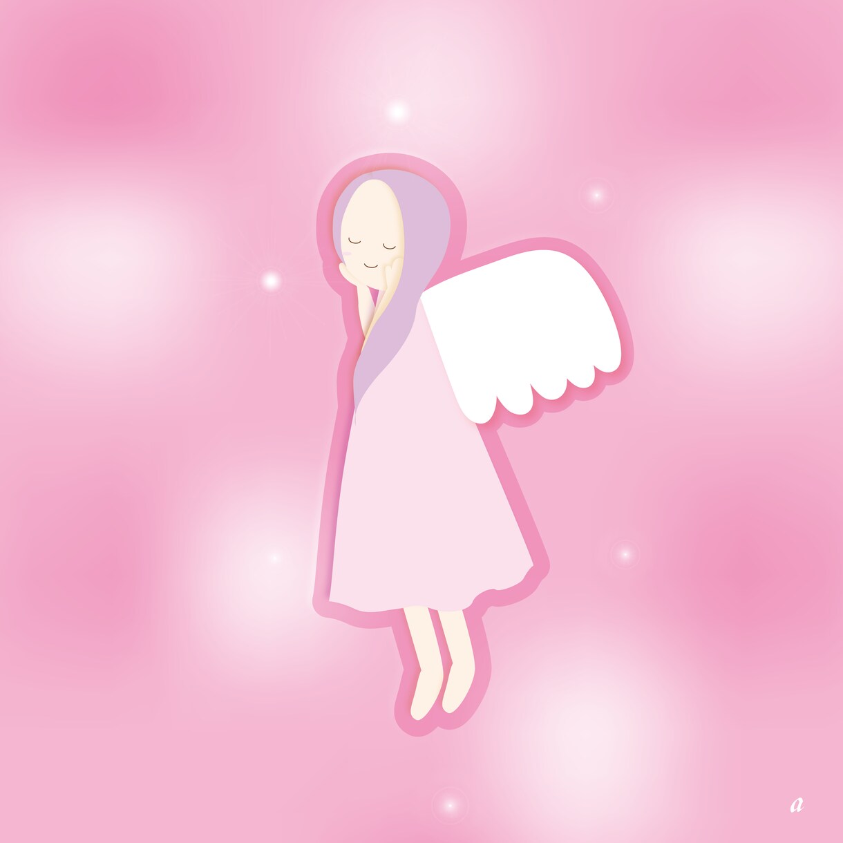 天使と一緒に願望実現！守護天使のイラスト作成します 天使のイラストは携帯の待ち受けや印刷して飾ることが可能です イメージ3