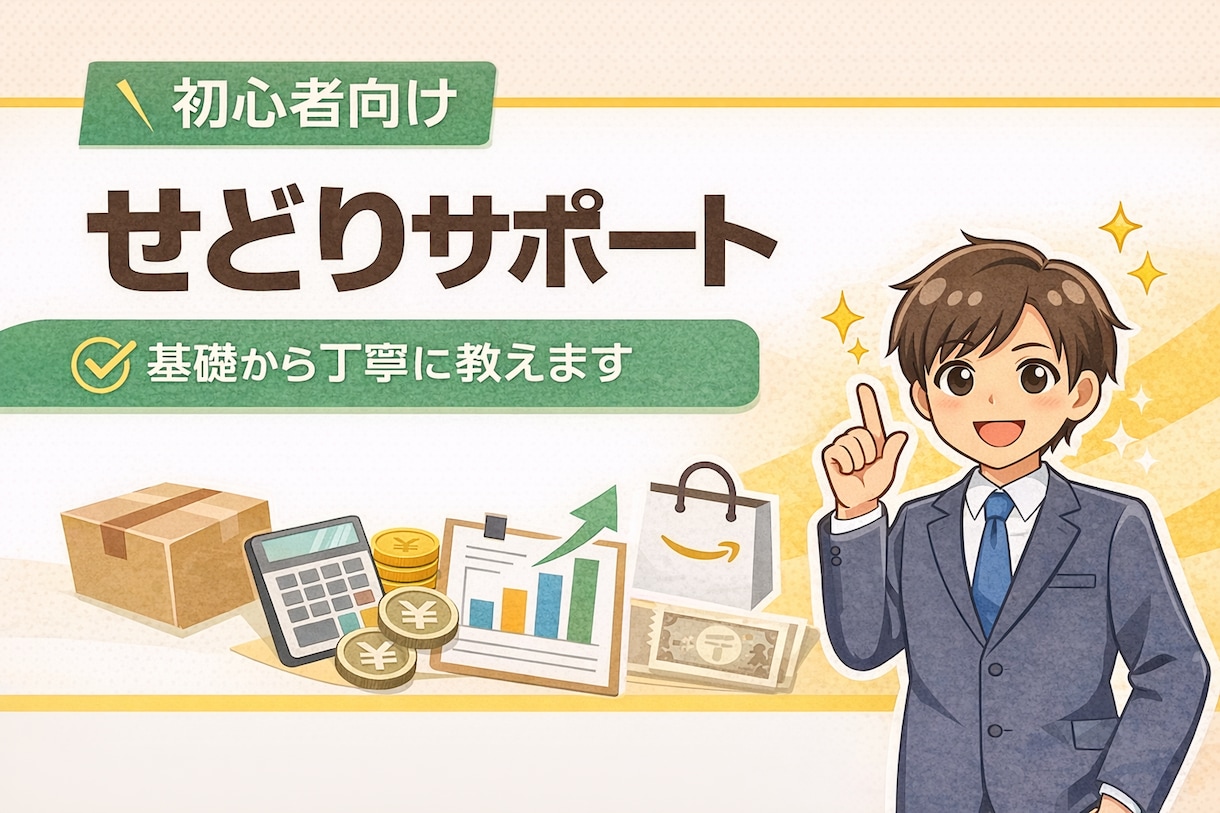 初心者向け｜せどりの始め方を教えます 初心者でも安心して始められるよう丁寧にサポートします イメージ1