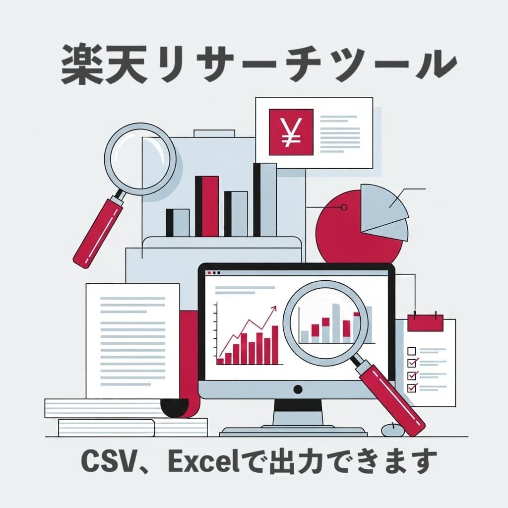 楽天リサーチツールを販売します Webアプリで使いやすい！ExcelとCSV出力対応 イメージ1