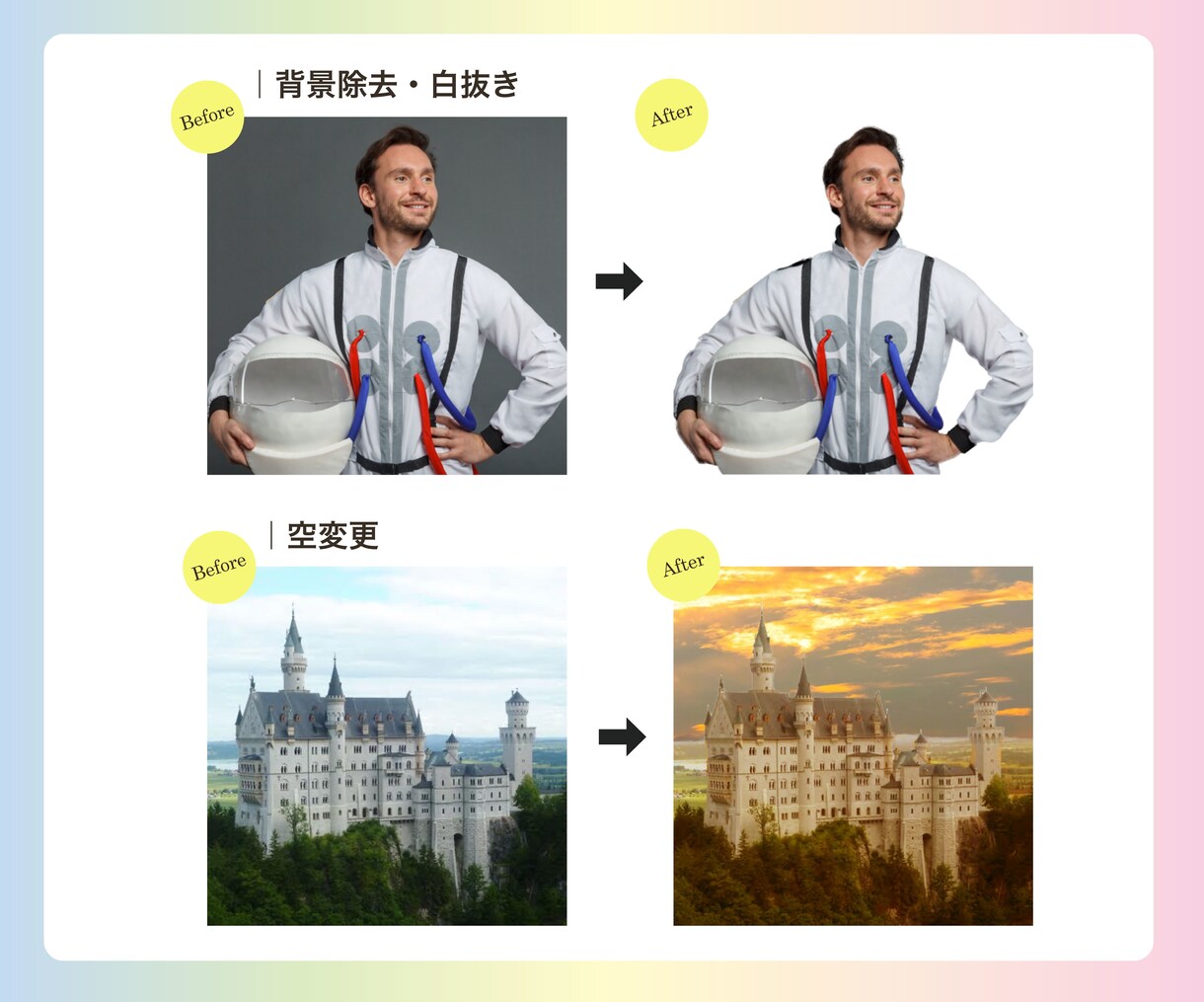 写真レタッチ【基本翌日納品】写真を変身させます 高品質でスピード対応を目指します！ イメージ4