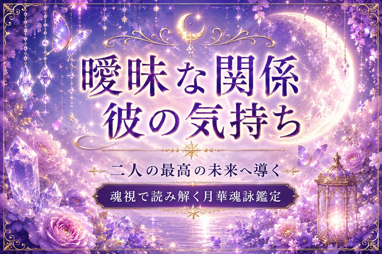 曖昧な彼の本音とあなたへの本気度を深く占います 相手の本音・本気度・今後の流れまで、丁寧に深く霊視します イメージ1