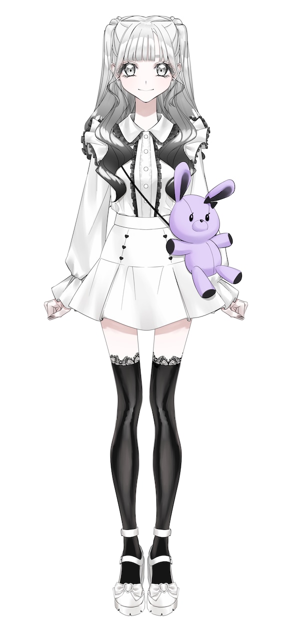 VTuber様向けキャラデザ・イラスト制作します 初心者OK！オリジナルキャラクターのデザイン＆パーツ分け イメージ2