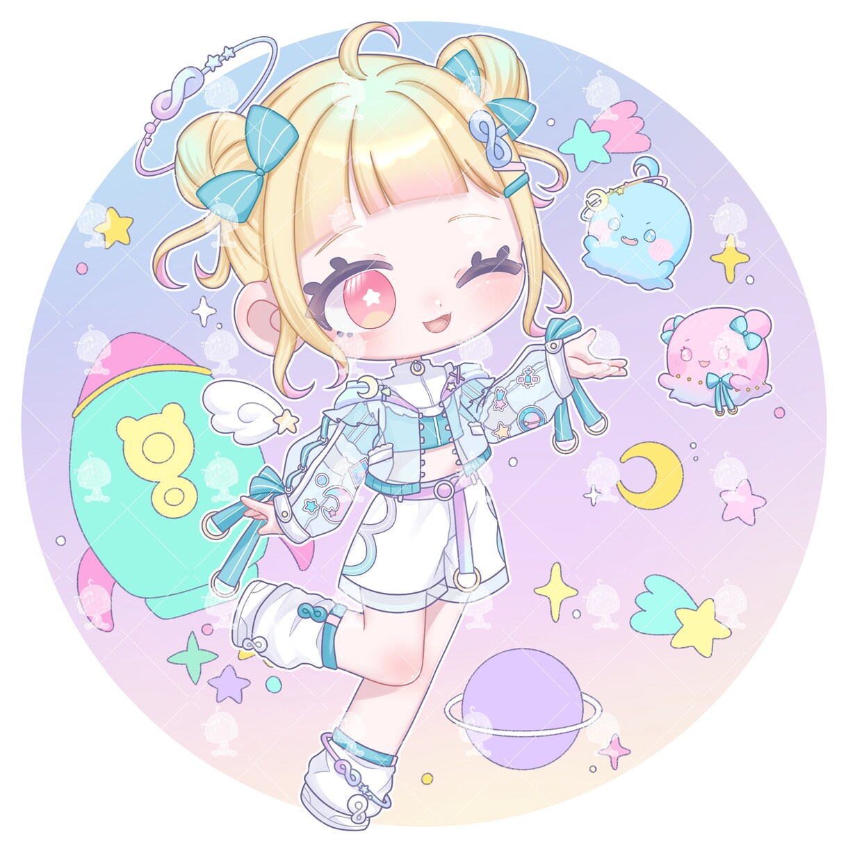 ミニキャライラストお描きします 色んな場所で使えるミニキャライラストをお描きします！ イメージ5