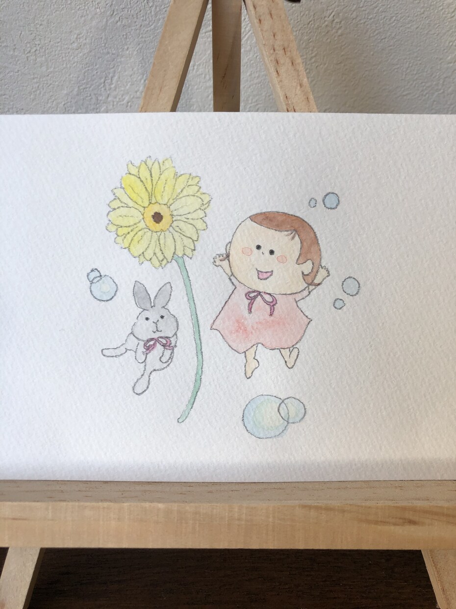 水彩画のふんいき似顔絵を描きます お部屋に飾ったり、贈り物にも♡温かみのある、ふんいき似顔絵♡ イメージ2