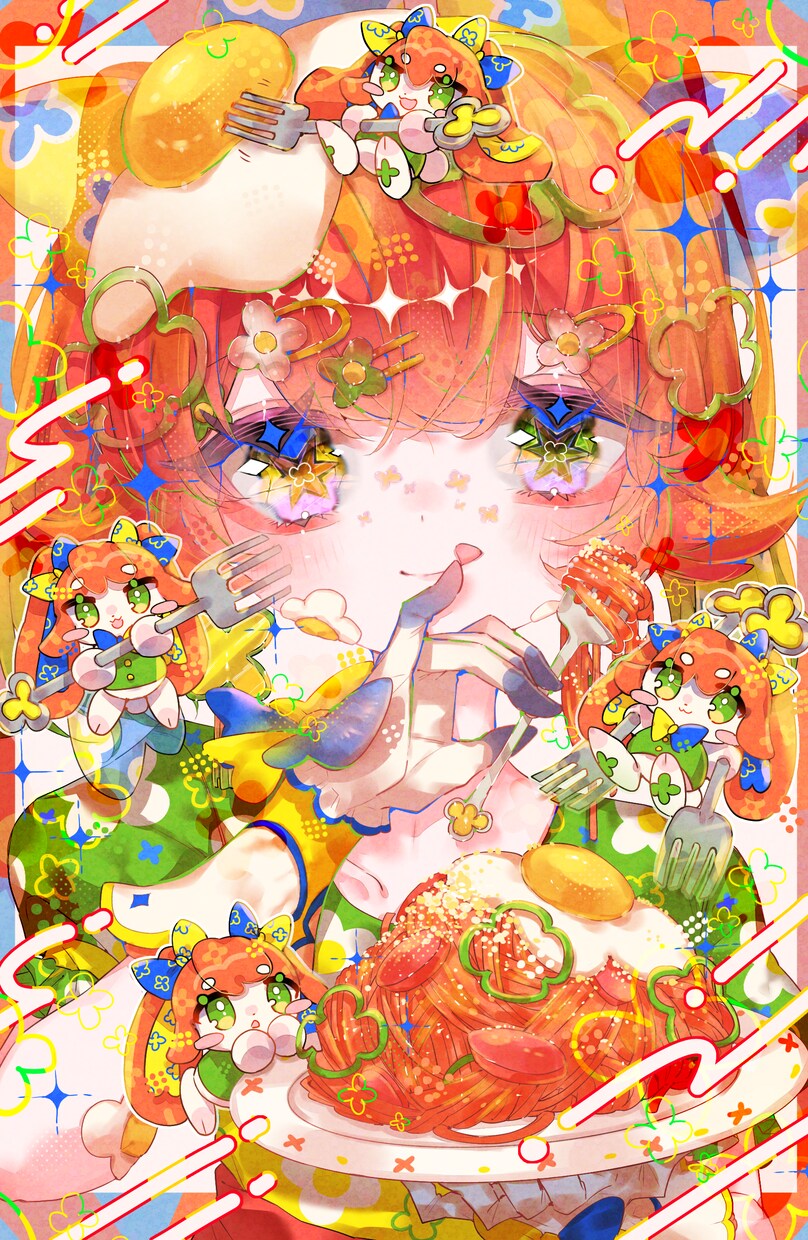 キラキラポップなイラスト描きます 活動者さま、創作者さま、個人さま！何でも描かせてください！！ イメージ1