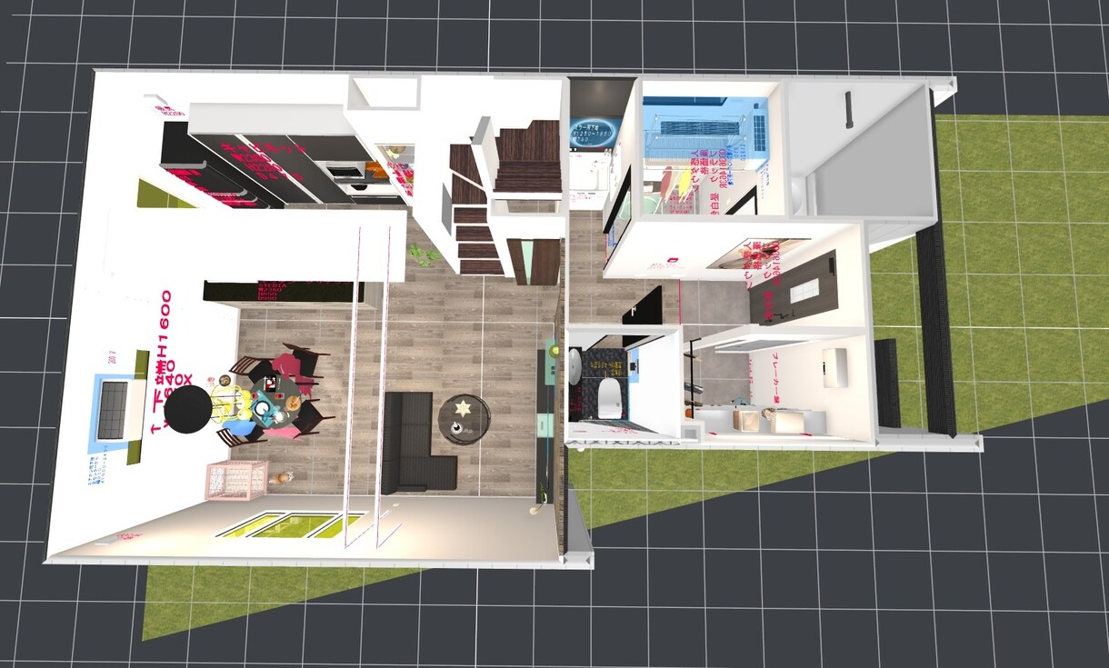 新築まえに　★その図面★　立体化してあるけます スマホ、タブレットの中に仮想空間内建築。リアルに体感できます イメージ3