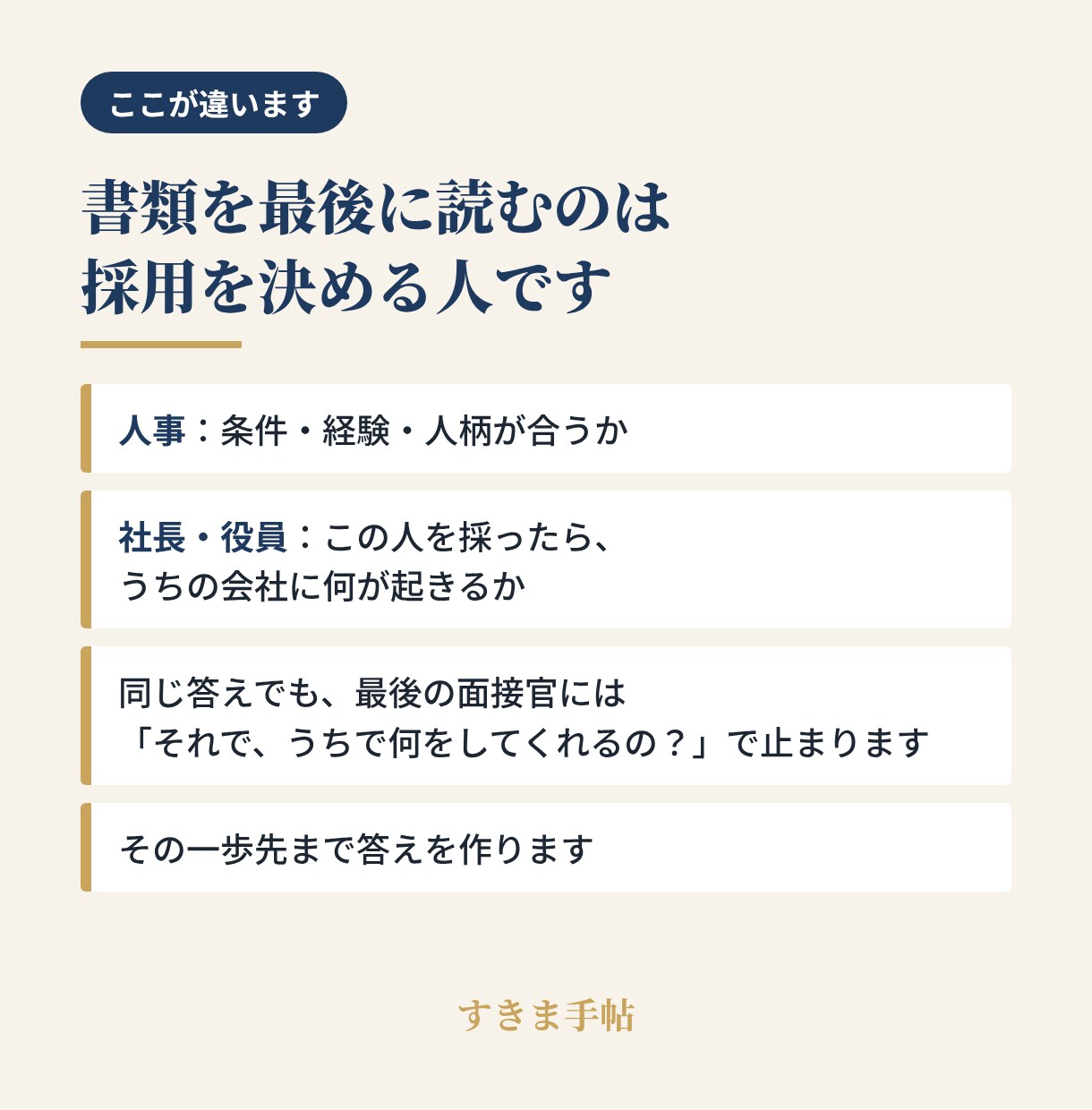 職務経歴書・志望動機を採用の最終決定者が添削します そのAI書類、採る側はどこで手が止まる？ イメージ3