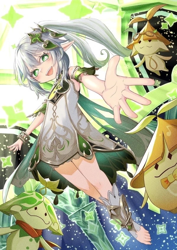 実績作り中　光と躍動感でキャラを最高に輝かせます アイコン・サムネ・MV等　迫力のあるイラストをお求めの方に！ イメージ10