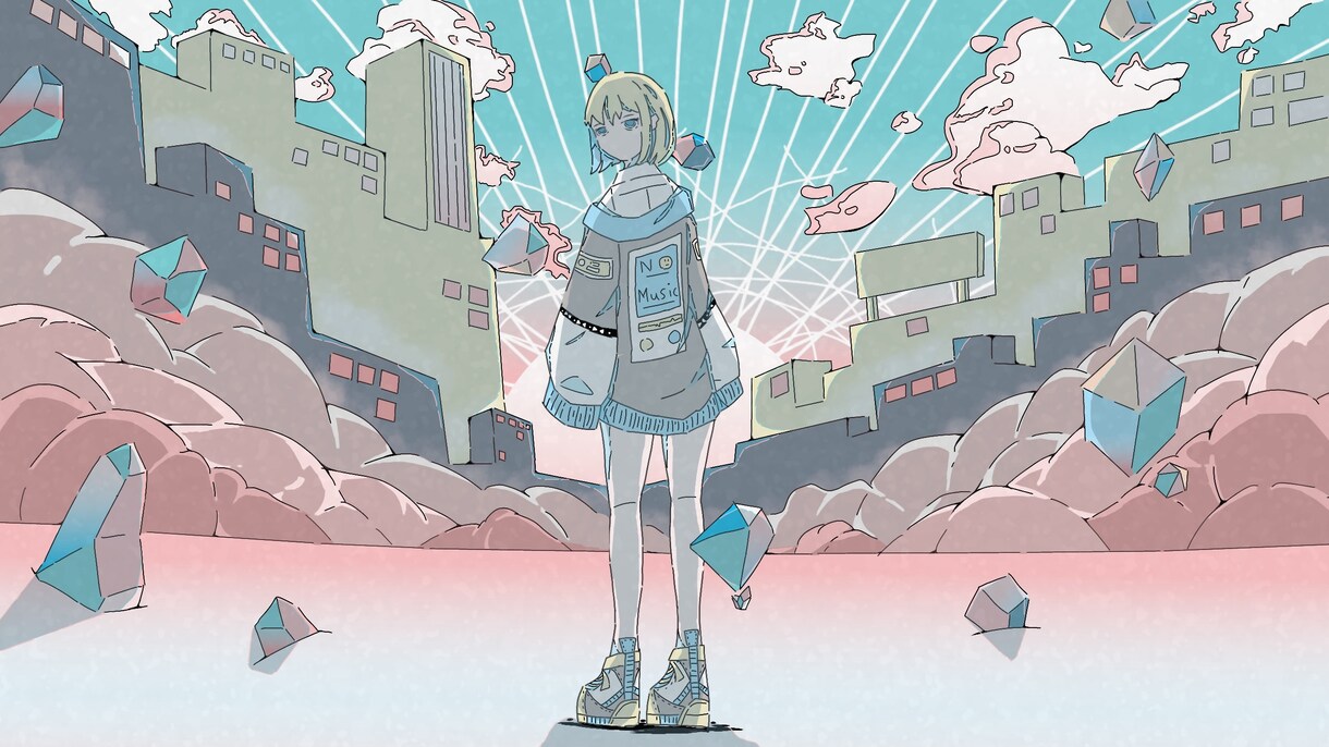 MV用1枚絵イラスト制作します ・ボカロPなど音楽活動においてMV用の1枚絵が必要な方へ イメージ3