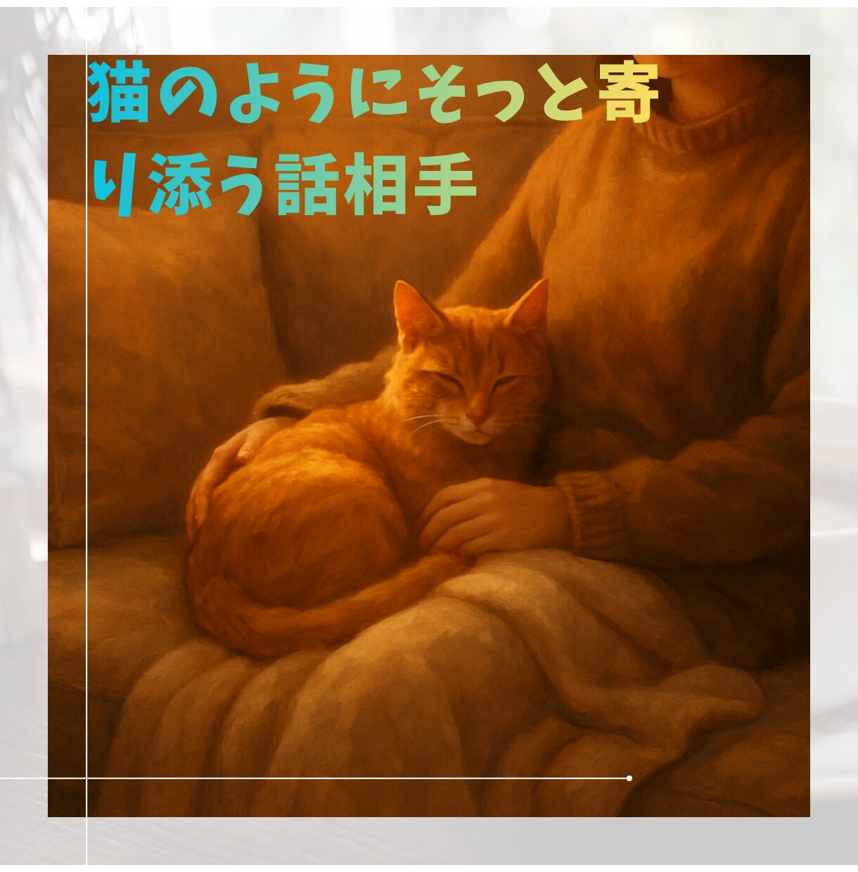 モヤモヤしている貴方、お話相手になります 【心の悩み】猫のように優しく寄り添う主婦の安心お話し相手 イメージ2