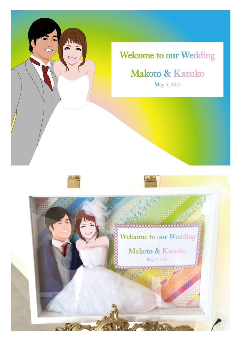 ウェルカムボード作成します ☆結婚・出産・新築祝いなど華やかにお祝いします☆ イメージ3