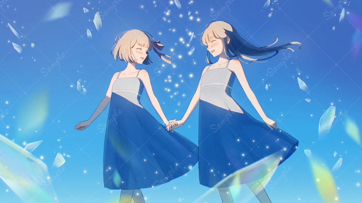 淡く儚い世界観の一枚絵をお描きします 世界観重視のオリジナルMV・歌ってみた・書籍の表紙用に！ イメージ1